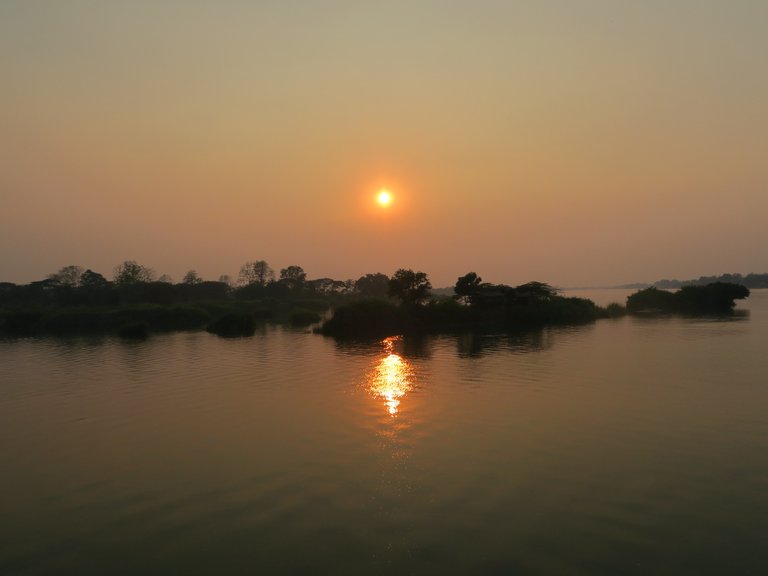 Sunset over the Mekong