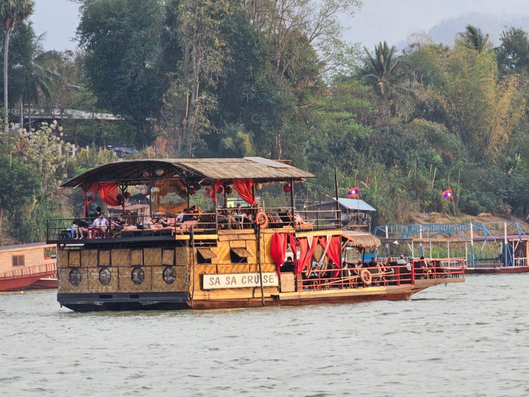 Enjoy the sunset on the Mekong aboard one of the numerous cruise ships