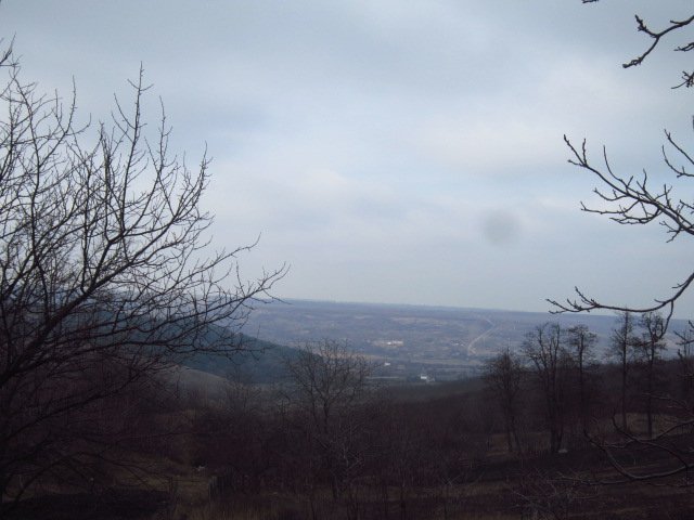 From the city of Podolsk you can see the village of Glubochok