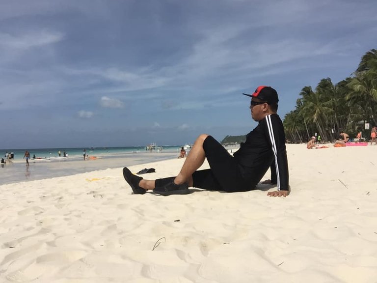 Chillin’ out in the white sands of Boracay Island