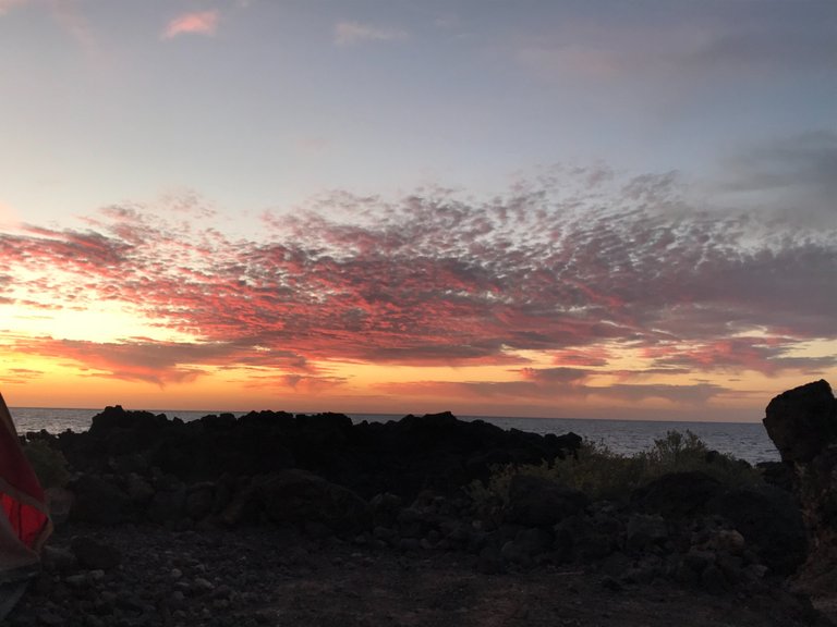 sunset in Los abrigos