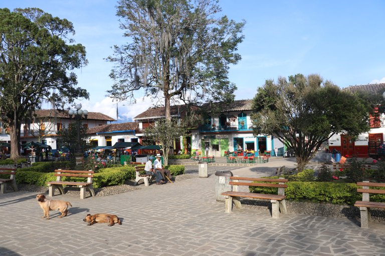 Town square in