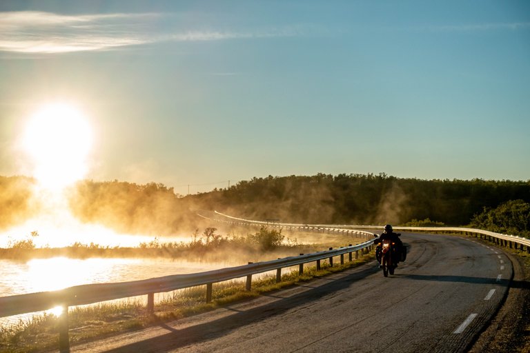 Riding in the Midnight Sun