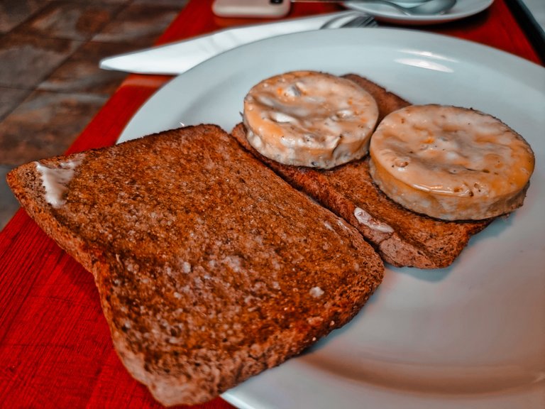 Eggs on toast, literally