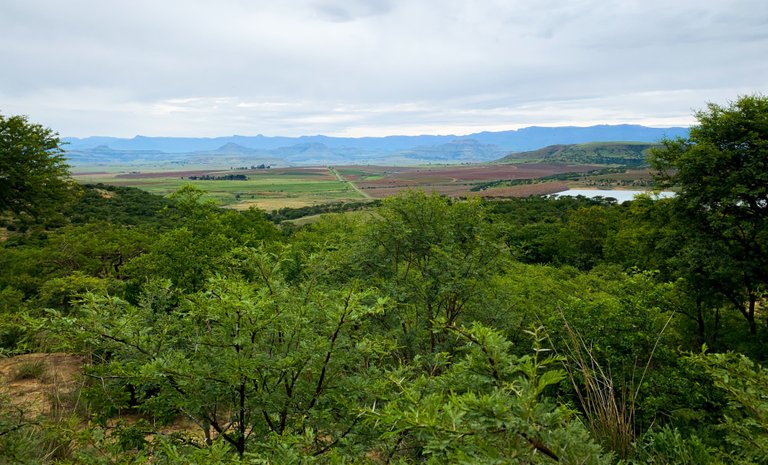 Your eyes can only but stare out into the distance where the mountains rise up from the valley below.