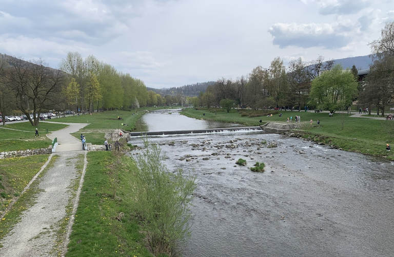 Wisła w Ustroniu. 16:00. 40km.