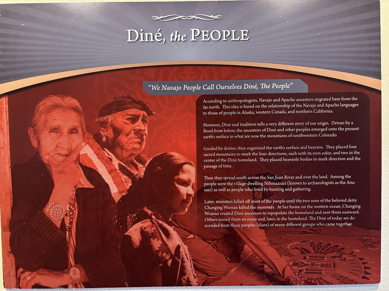 Diné - the People. Visitor’s Center - Monument Valley Tribal Park, AZ