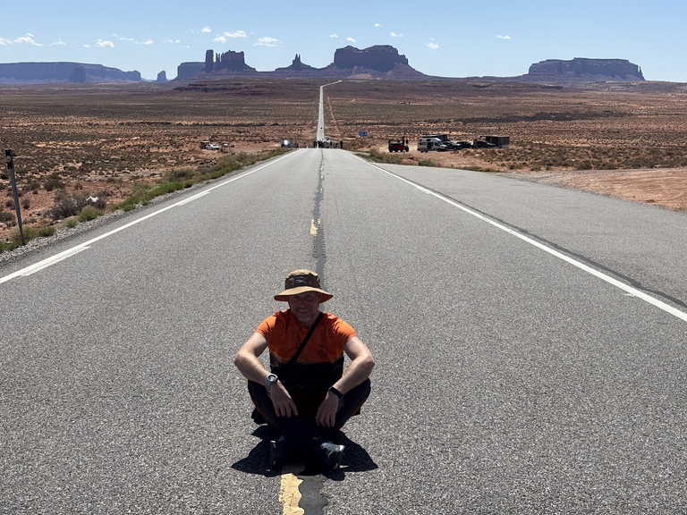 Author at the Forrest Gump Point, UT