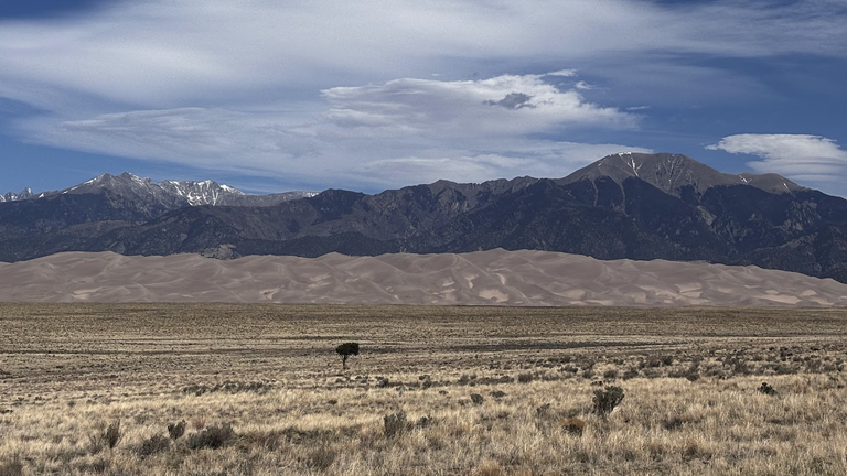 Great Sand Dunes and Sangre de Cristo mountains