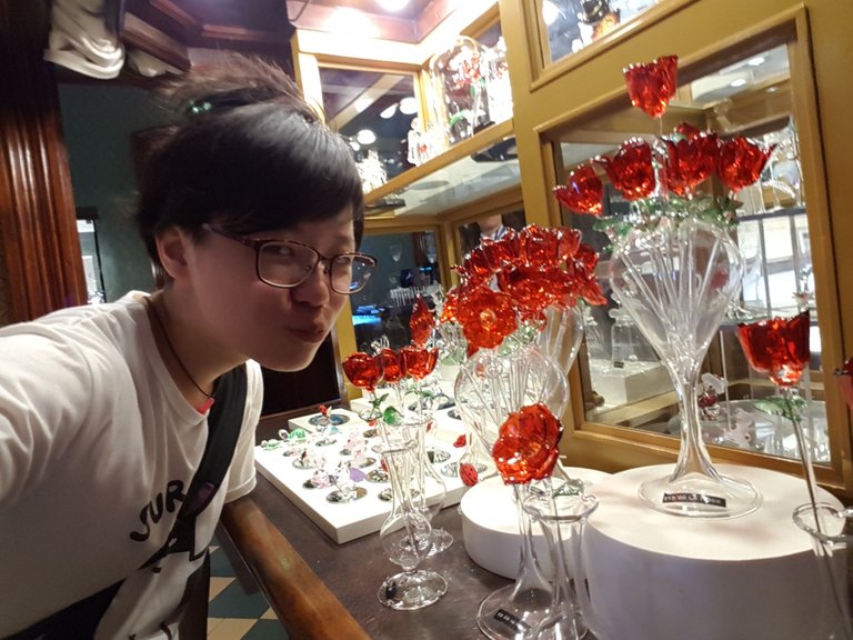 I was so scared of touching the glass ones in case they broke because they’re unbelievably expensive!