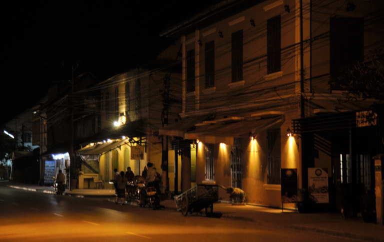 Town view at early in the morning