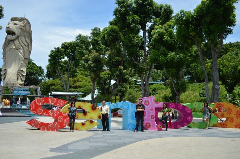 My family and I at Sentosa Singapore last May 2013