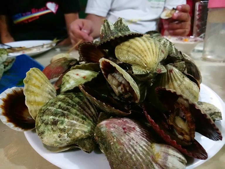 Steamed scallops. Lots of these!