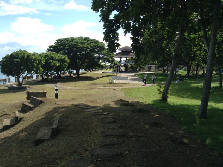 Locals roaming around the park