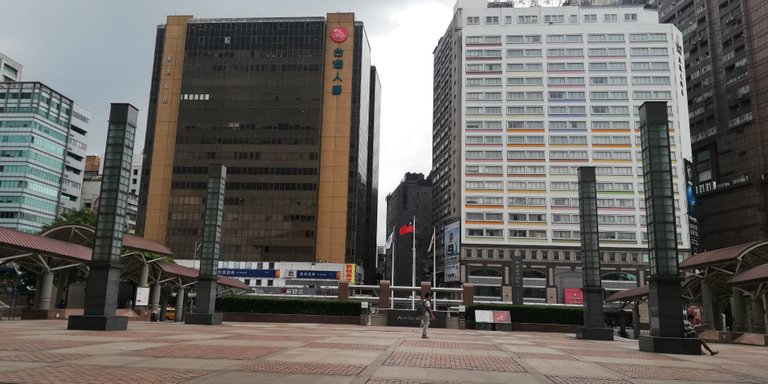 Outside of the Taipei Station
