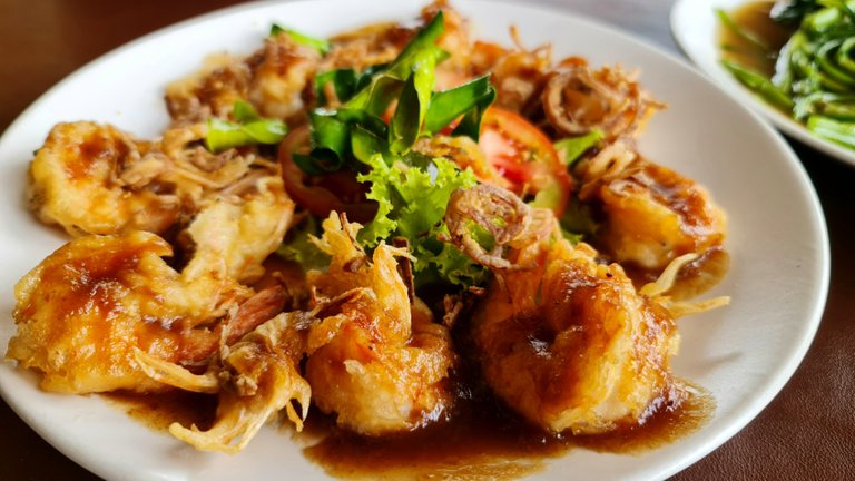 Battered Shrimp in Tamarind Sauce