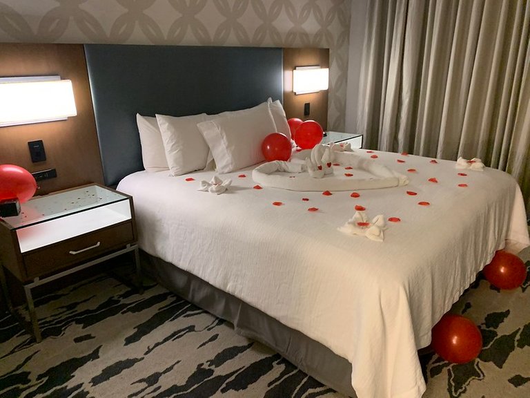 Rose Petals on the Bed