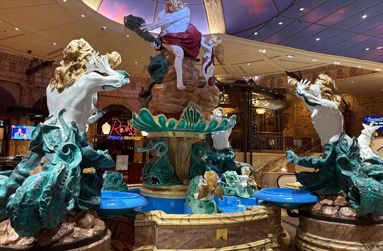 Fountains at the entrance to the El Dorado.