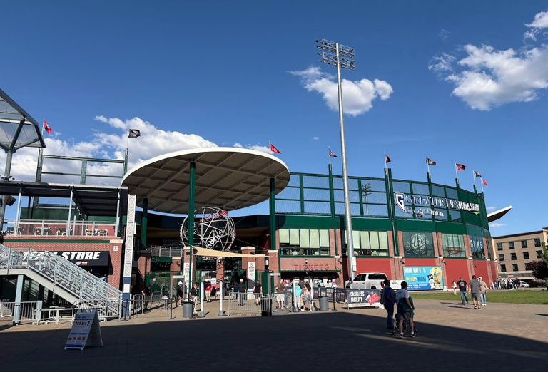 The entrance to Greater Nevada Field.