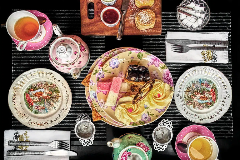 Afternoon tea set at Villa Royale Tea Room in Saigon.