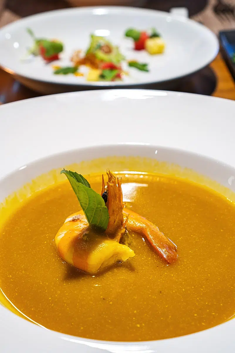 Freshwater crab bisque