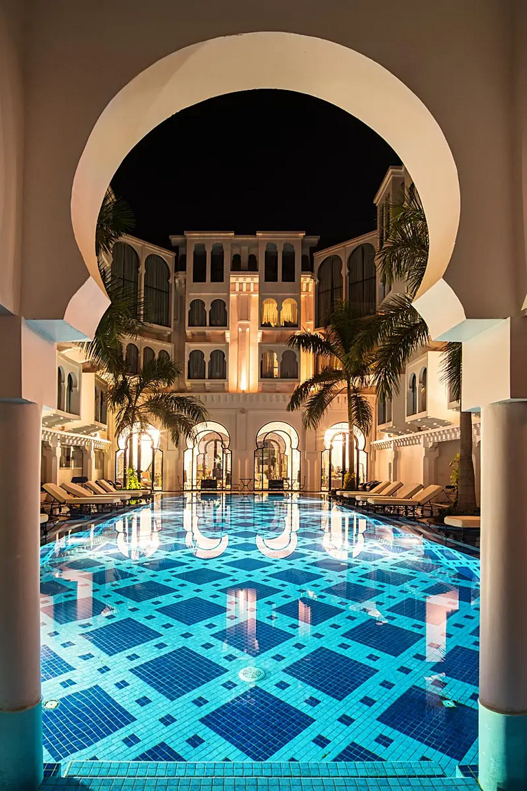 Moroccan style is present throughout the Sarai Resort & Spa