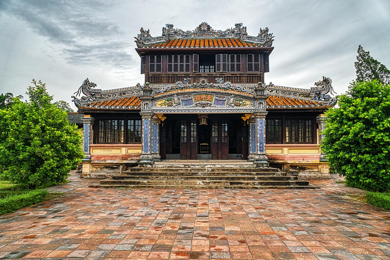 The colorful exterior is a signature look of the Citadel of Hue.