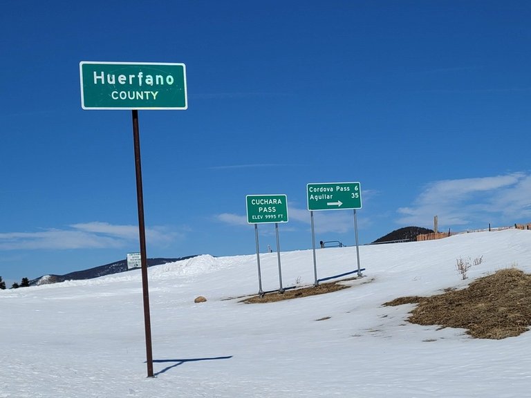 On Cuchara Pass on the Highway of Legends (Highway 12 Colorado