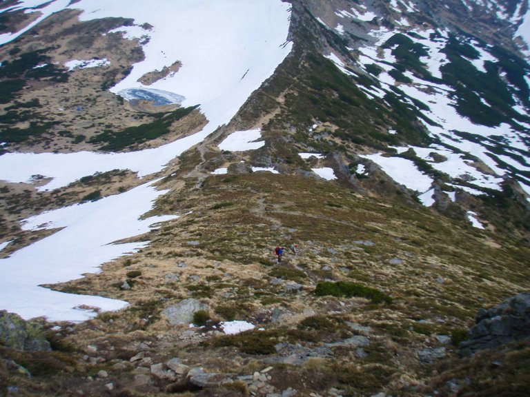 View of the Nesamovyte Lake from the mountains