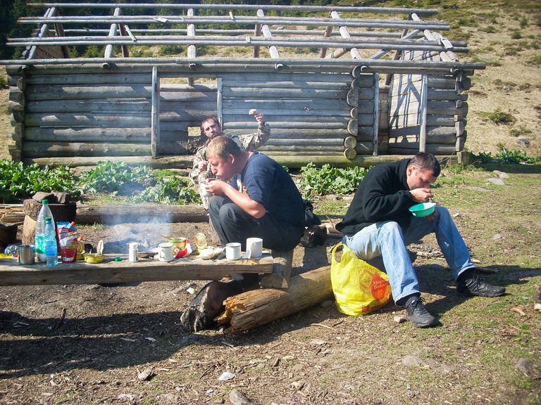 We have breakfast