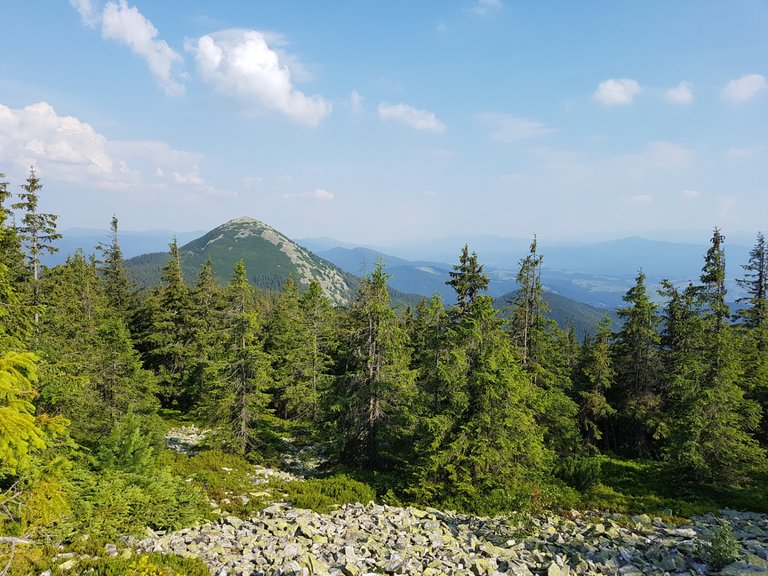 The Khomyak mountain which we will climb tomorrow