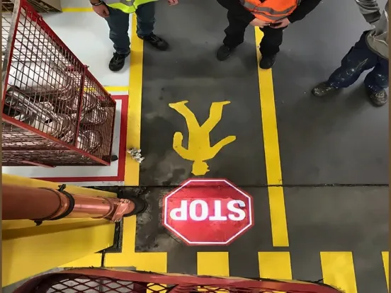 Projected STOP Marking at a Melbourne Warehouse Door: Will High-Brightness Logo Projectors Generate Excessive Heat? 1
