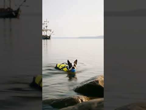 Adventures with Piper the Boston Terrier…  🏴‍☠️ 🎥