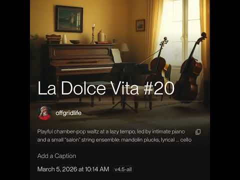 La Dolce Vita # 20  -  My Morning Walk with Lola