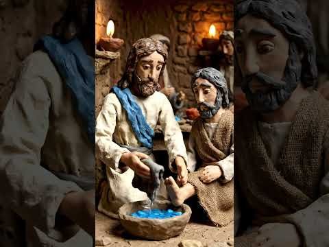 Holy Thursday - Jesus washes the feet of his Disciples before the Passover Seder Meal