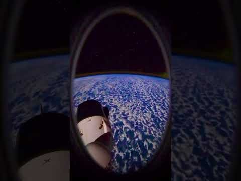 Orbiting Planet Earth from Space X Dragon