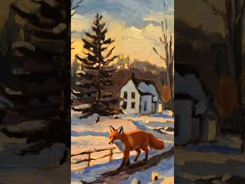 Fantastic Mr Fox in my Oil Painting