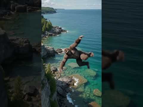 Bigfoot at the Grotto on Bruce Peninsula