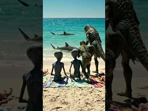 Reptilians at the Amity beach today