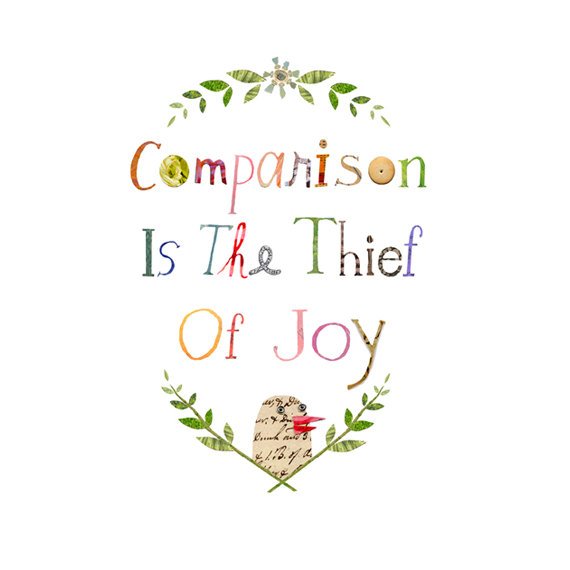 comparison is the thief of joy