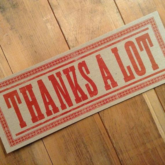 thanks a lot