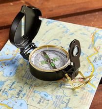 Lensatic compass