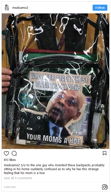 parkland students troll security gun control police state 6