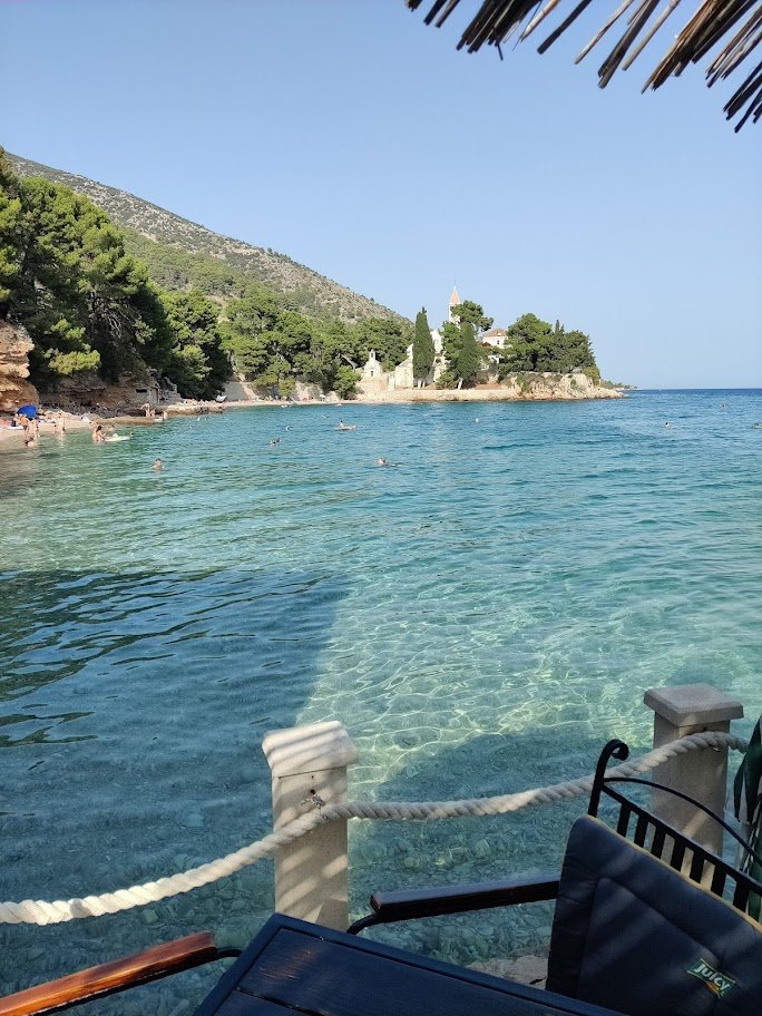 The other beach and the dominican monastery on the background