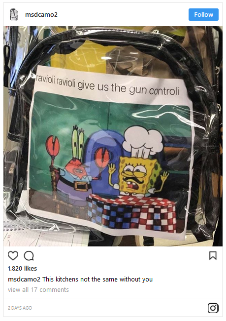 parkland students troll security gun control police state 17