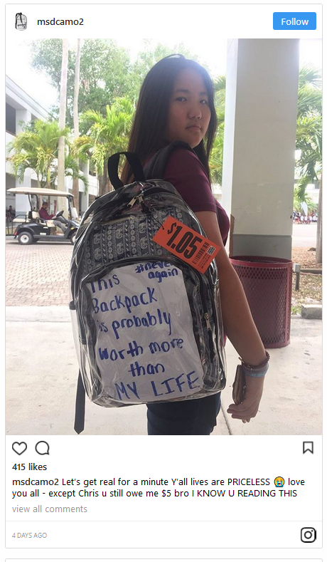 parkland students troll security gun control police state 11