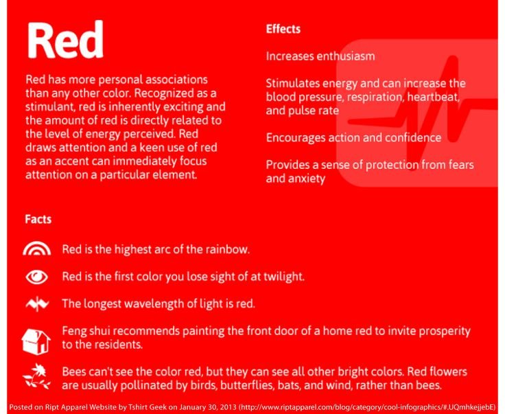 Effects of red color