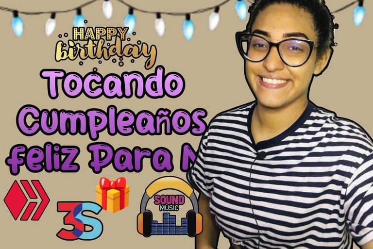 🎵Tocando Feliz cumpleaños para mí 🎧🎼🎂💜