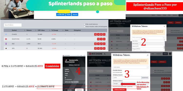 ¿Cómo convertir tus activos de SPLINTERLANDS en dinero real? “ENTREGA 02”: SPLINTERLANDS paso a paso