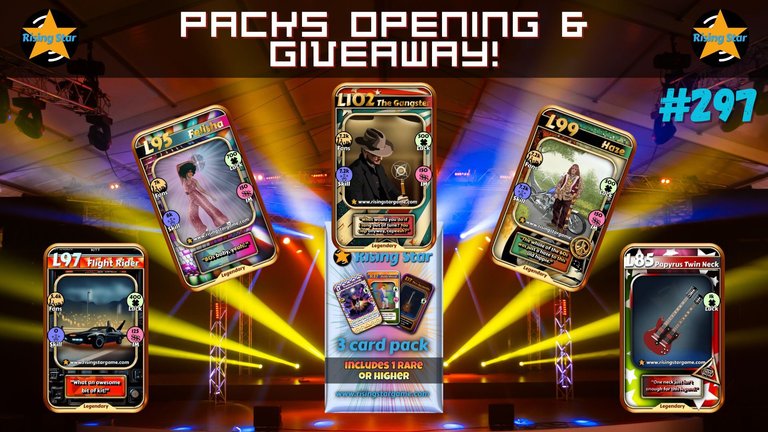 Focus On Cards With Luck!!! <--> Rising Star Packs Opening & Giveaway #297 (Win NFTs)